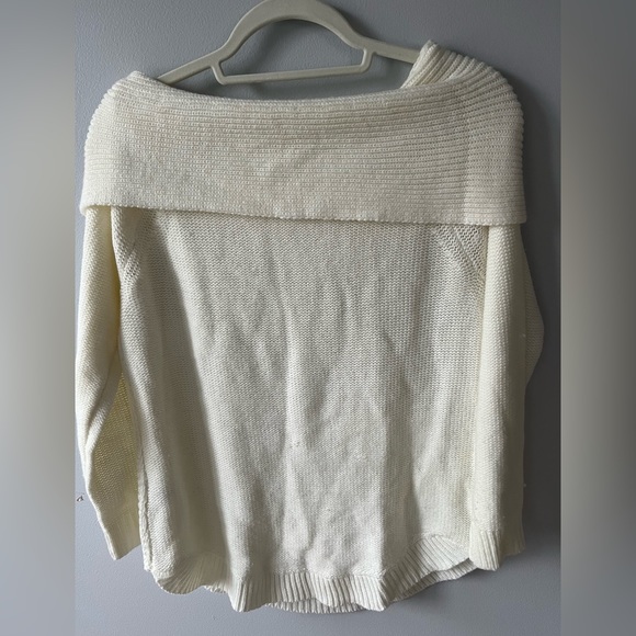 It’s Our Time White Off the Shoulder Sweater - Picture 3 of 5